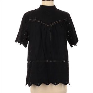 Brass & Roe • Black Eyelet Top